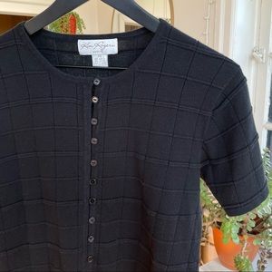 2/$20 Vintage Kim Rogers Petite Grid Top